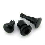 Plastic Snap Rivets with RoHs Certificate Black Nylon Barbed Ratchet Push Rivets