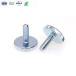 Straight M3 Knurled Thumb Screw Manual Adjustment Knurled Bolt Carbon Steel Blue