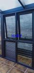 AS2047 Standard Glass Louver Aluminum Casement Windows With Fixed Security
