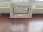 European Style PVC Awning Outward Opening Window UPVC Double Glass Windows