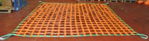China Lifting Polyester Cargo Netting , Flat Webbing Pickup Truck Bed Cargo Net factory