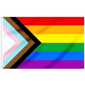 China Digital Printing Bisexual LGBT Flag 3x5 Ft 100d Polyester Material factory