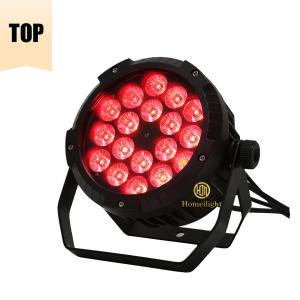 China 18*18W 6 In 1 Flat Par LED Lights , Par LED RGBWAUV 5000 Lumens For Wedding Party DJ factory