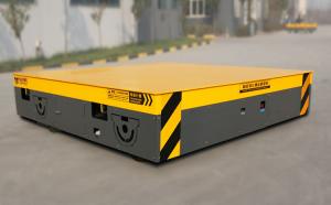 China Adjustable Speed Electric Transfer Trolley Motorized Trackless Utility Vehicles factory