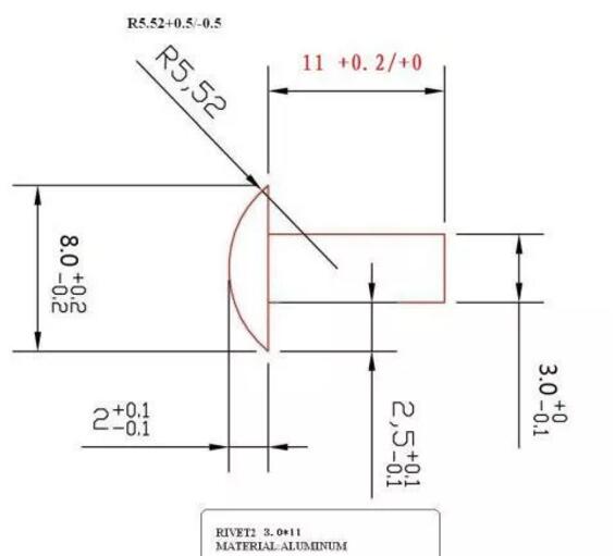 Machinery Industry Solid Aluminum Rivets And Studs Zinc Plate Surface