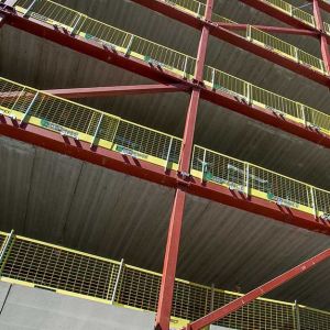 Stackable Edge Protection Barrier with Space-saving Storage Design