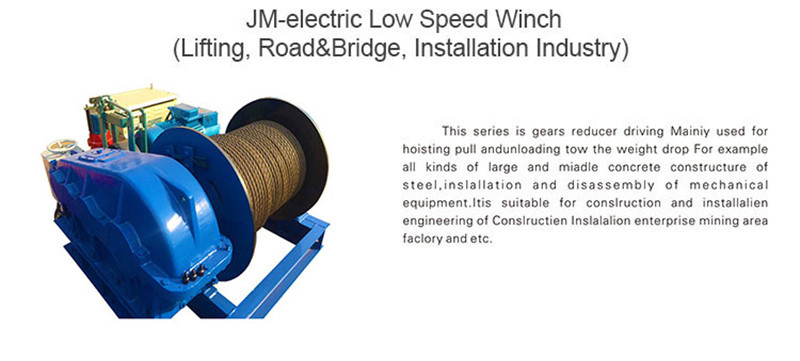 Lightweight Electric Slow Speed Winch Jm Model