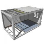 Wind Resistence Prefabricated Container House 110um Powder Coating