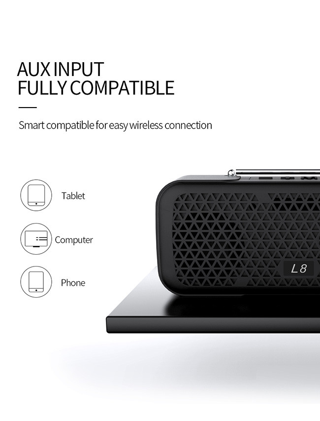 Wireless Fast Connection L8 Outdoor Bluetooth Speakers