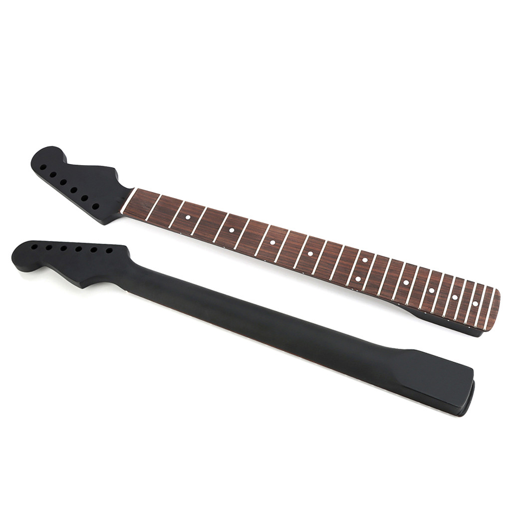 Canada Maple Black Matte Finish ST Electric Guitar Neck 22 Frets