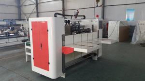 China Semi - Auto High Speed Carton Box Making Machine Carton Stapler Machine factory