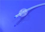 Integrated Bend Tip Indwelling Bladder Catheter , Silastic Foley Catheter