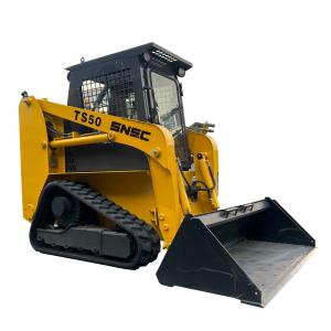China TS50 Wheel Rubber Track Skid Steer Loader Max Dumping Height 2100mm Hydraulic Control factory