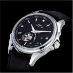 Mens 42mm Mechanical Chronograph Watch Stainless and Tungsten Steel