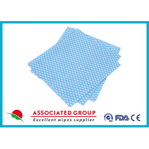 100% Polyester Paper Park Dry Body Cleaning Gloves 35GSM Square Shape