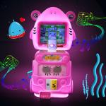 Original design and popular shark single kids go fishing arcade game machine