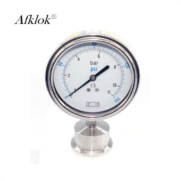 Digital Gas Pressure Test Gauge Stainless Steel Sanitary Application With