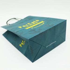 China Birthday Kraft Custom Printed Paper Bags With Handles Holiday Party Durable factory