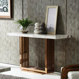 China Marble Top Narrow Console Table Hallway Accent Table 120cm/150cm factory