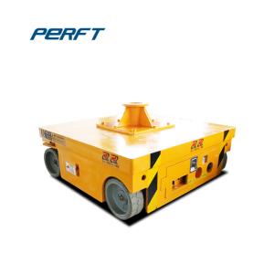 China Warehouse Use Trackless Flatbed Remote Control Material Transfer Cart factory