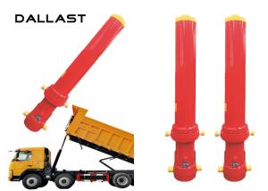 China Dump Truck Telescopic Cylinder Multistage Stage 4 Chromed Hydraulic Cylinder factory