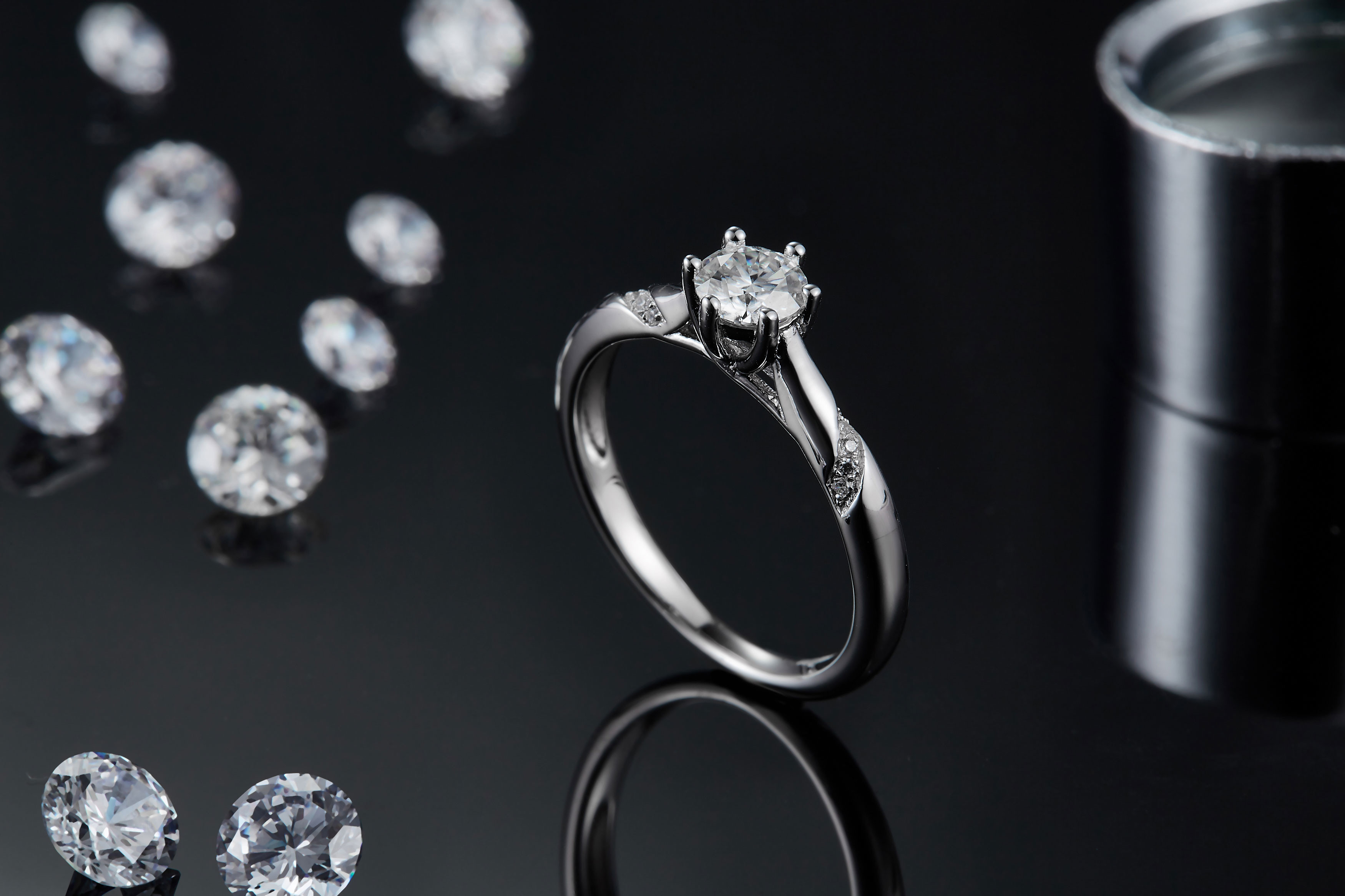 Wholesale Moissanite Jewelry 925 Sterling Silver Custom Moissanite Ring Engagement