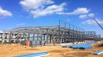 Structural Steel Structure Warehouse / Workshop Industrial Steel Construction