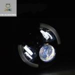 7-inch Round High/Low Beam LED Driving Light, Halo Ring Angel Eyes for Jeep