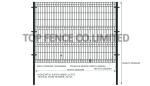 Powder Or Pvc Coated Galvanized Welded Wire Mesh Fence/Curved 3D Welded Wire