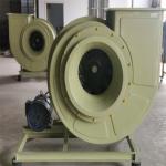 FRP Centrifugal Fan 18.5KW Siemens Motor Dust Removal Fan 1000-15000 M3/H