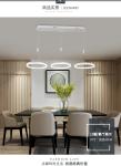 LED Pendant Lightings Flower Shape Round Acrylic Aluminium 60w Black