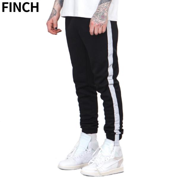 Wholesale 3m reflective striped pants mens custom casual streetwear jogger