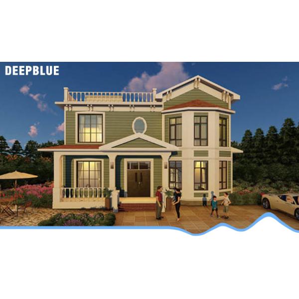 Affordable Prefab Custom Home Light Steel Kits Sandwich Panel Vintage Luxury Double Cost-effective Prefab Villa