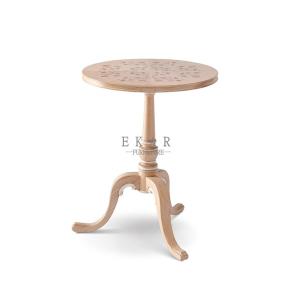 China Classic Design Ash Wood Corner Living Room Elegant Round Side Table factory