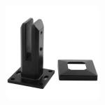 Precision Investment Casting Matte Black Square Glass Spigot for Stainless Steel