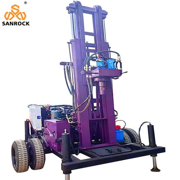 Manufacturers Deep Well Drilling Machine Trailer Mounted Drilling Rig Small