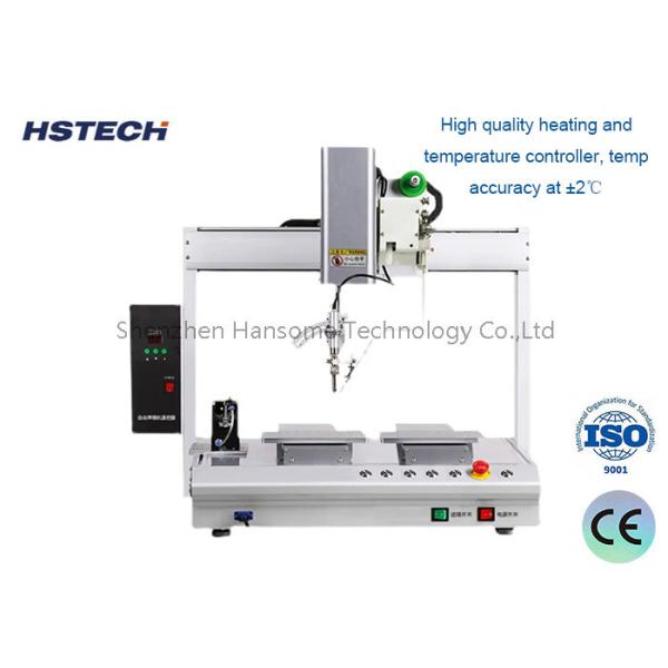 China 360 Degree R Axis Desktop Soldering Machine With High Precision Stepper Motor And Timing Belt Driven System factory