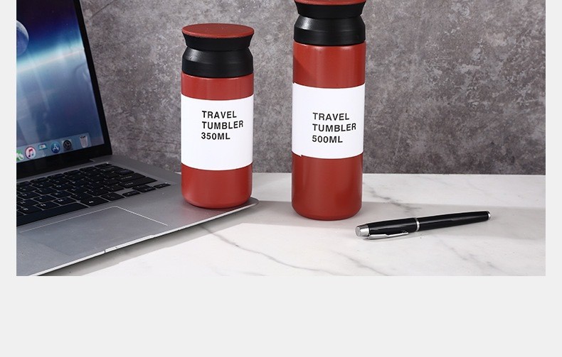 Travel Tumbler 11.8 Fl Oz 350 Ml White Double Wall Vacuum Construction Heat And Cold Retention