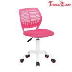 Breathal Mesh Pink Kids Desk Chair , Swivel Girls Kids Study Chair For Students