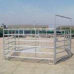 Hot Dipped Galvanized Livestock Fence Panels Easily Assembled 5 Rail Horse