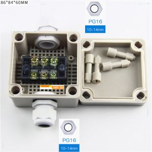 Pastic Electric Enclosure Project Junction Box 86*84*60mm with Gland Connectors