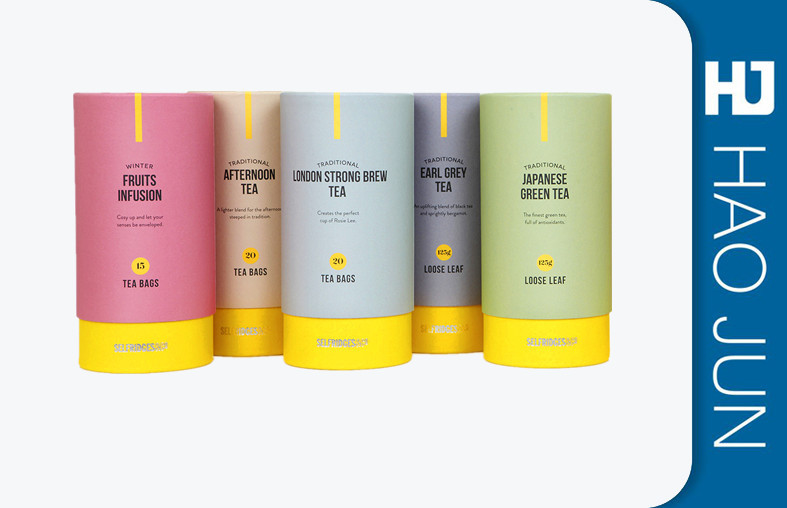 Custom Round Printed Cardboard Tubes Packaging With Recycled Materials