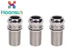 M63 Length Joint Waterproofing Small Cable Gland , Silver Metric Cable Gland