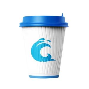 China Custom 8 Oz Triple Wall Coffee Cups Waterborne Coated Ripple Paper Cup factory