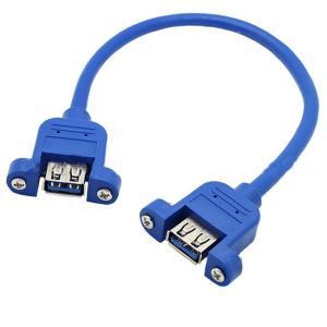China PVC 0.6m USB3.0 Female To Female Extension Cable on sale