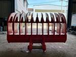 High quality strength wear resistance material excavator rake bucket for mini