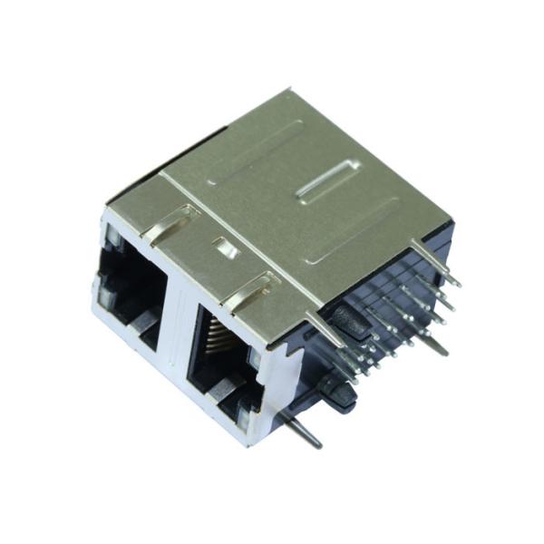 XMH-21C-1-HD1-170 2X1 Stacked Rj45 Connectors With LED 8P8C Shielded LPJG17101AD