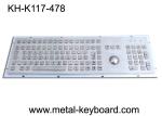 Vandal - Resistance IP65 Industrial PC Keyboard with 25MM Metal Trackball