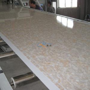 China 1220mm UV Coating Artificial PVC Marble Sheet Making Machine factory