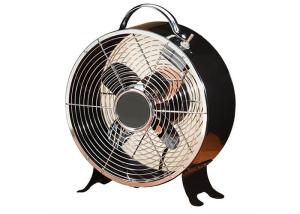 China 9&quot; Decorative Retro Metal Fan With Two Speeds Knob Switch / Electric Table Fan factory